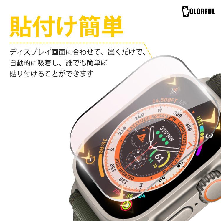 COLORFUL Apple Watch Ultra ガラスフィルム ブルーライトカット 目に 