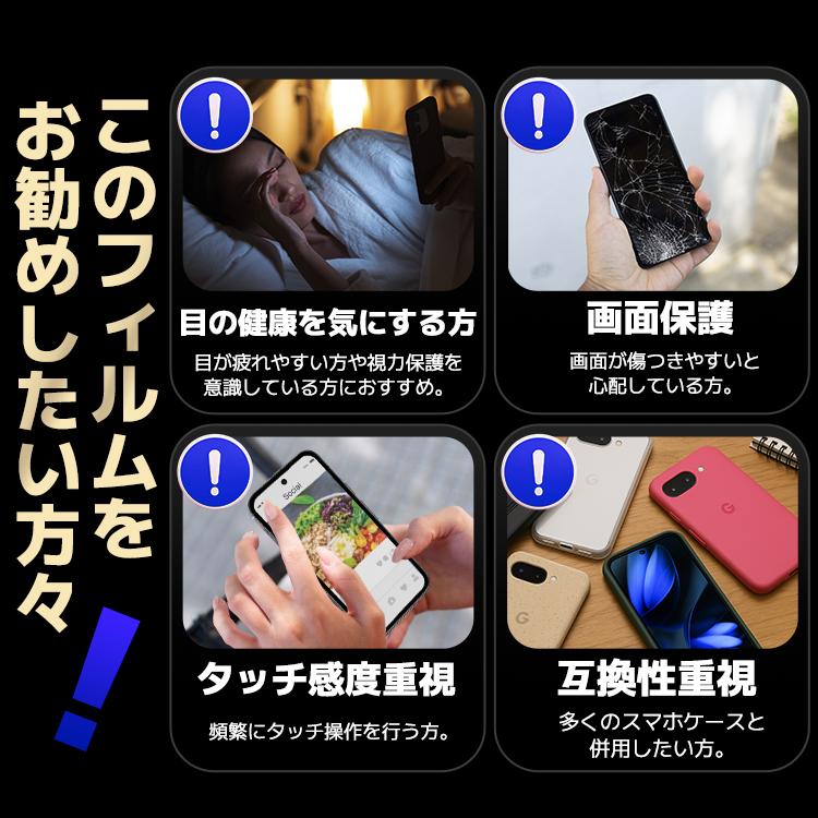 COLORFUL Google Pixel 10a ガラスフィルム ブルーライトカット
