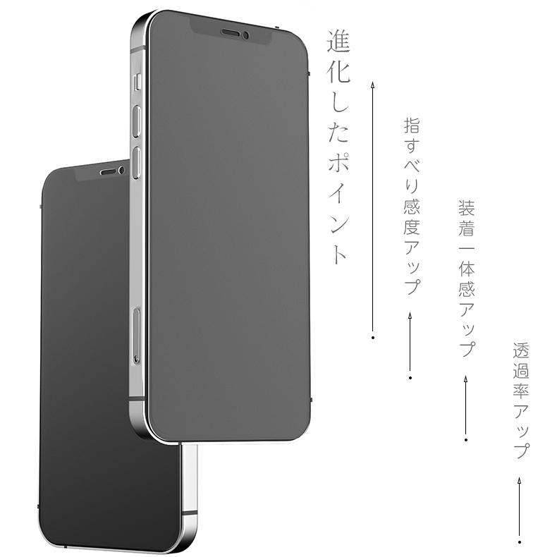 iPhone14 フィルム 14Pro 14ProMax 14Plus 15Pro 15ProMax 15Plus 13Mini SE3 12Pro 12ProMax Plus ガラスフィルム 保護フィルム マット アンチグレア 指紋防止｜colorful0722｜04