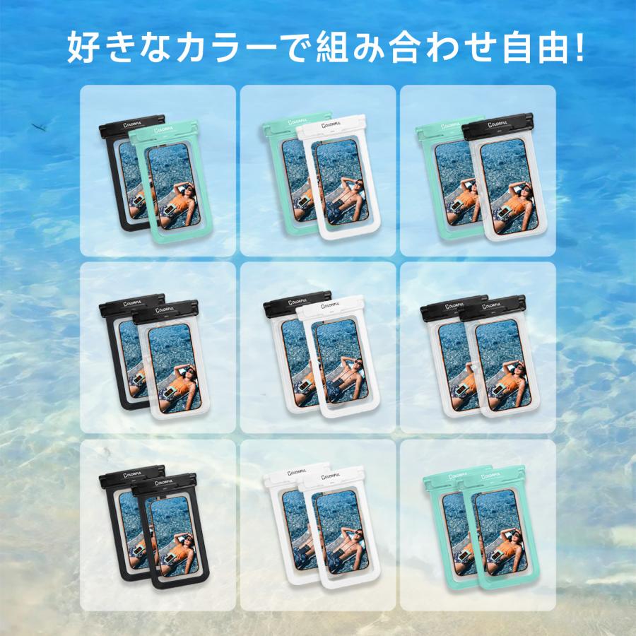 COLORFUL 【2026年Pro版】 スマホ 防水ケース 水中撮影 スマホ防水