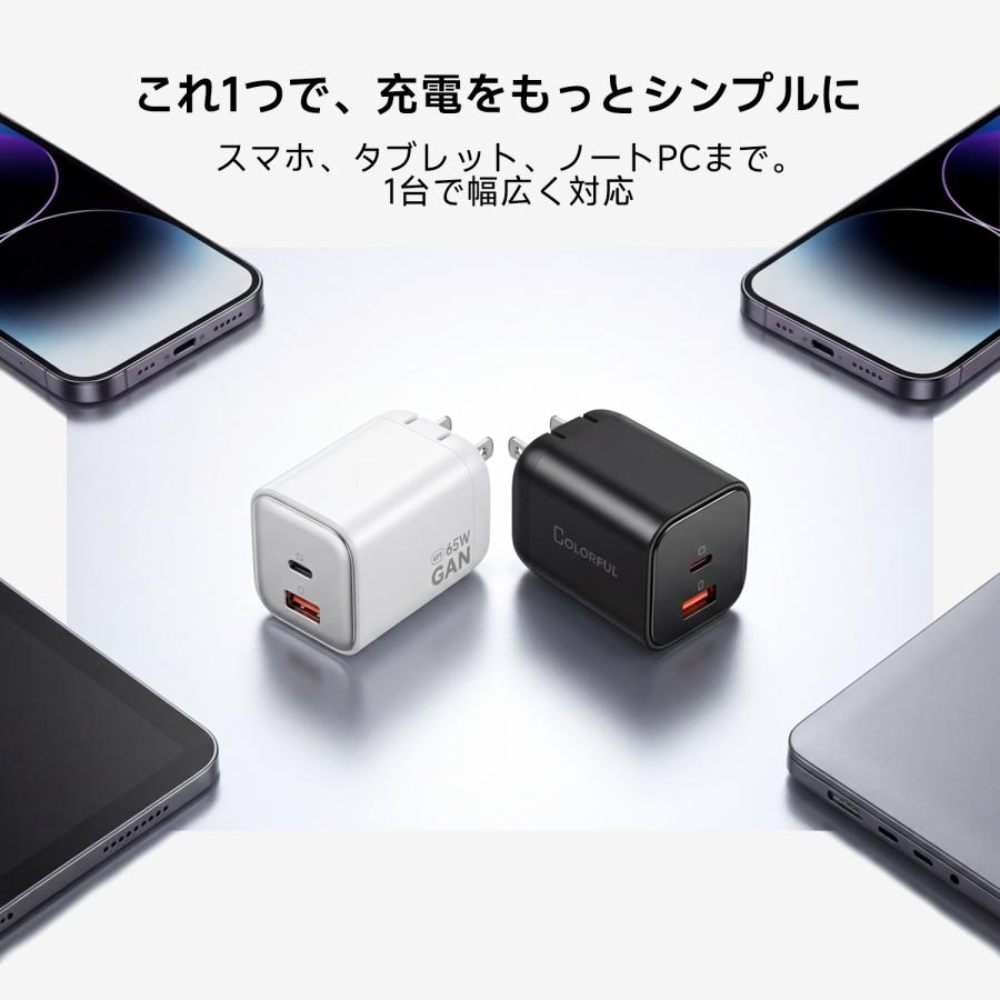 COLORFUL iPhone 充電器 type-c 充電器 MacBook 急速充電器 PD 充電器