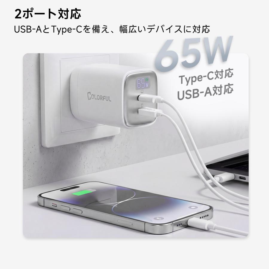COLORFUL iPhone 充電器 type-c 充電器 MacBook 急速充電器 PD 充電器