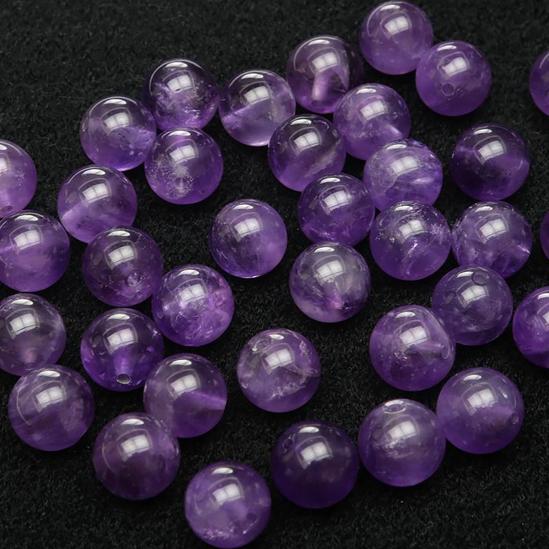 粒販売 ザンビア産 アメジスト 丸玉 8mm【10粒販売】 / X350 AM8M