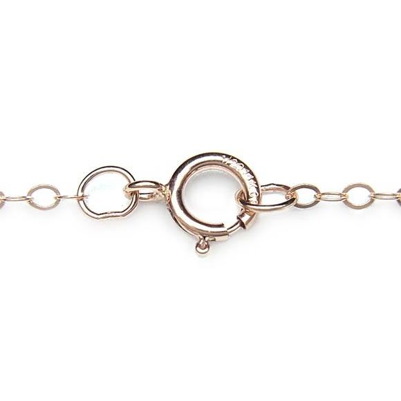 Gちゃん様✾14kgf 14KGF ピンクゴールドカラー ネックレス 平あずきチェーン 1.5mm 45cm