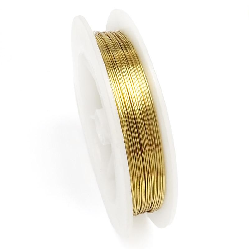 アーティスティックワイヤー ターニッシュレジスタントブラス 太巻き