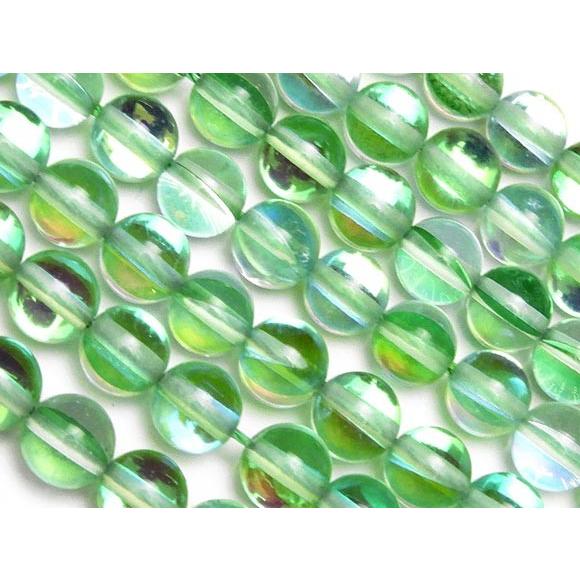 アクアグリーンルナフラッシュ 丸玉 6mm / 3-8 ORLN6GR : 天然石専門店 