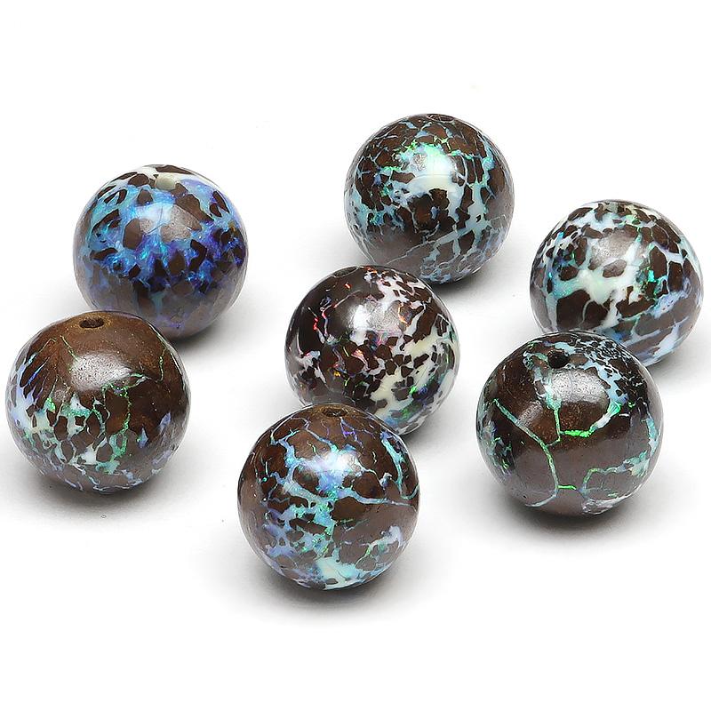 粒販売 オーストラリア産 ボルダーオパール 丸玉 10mm【1粒販売