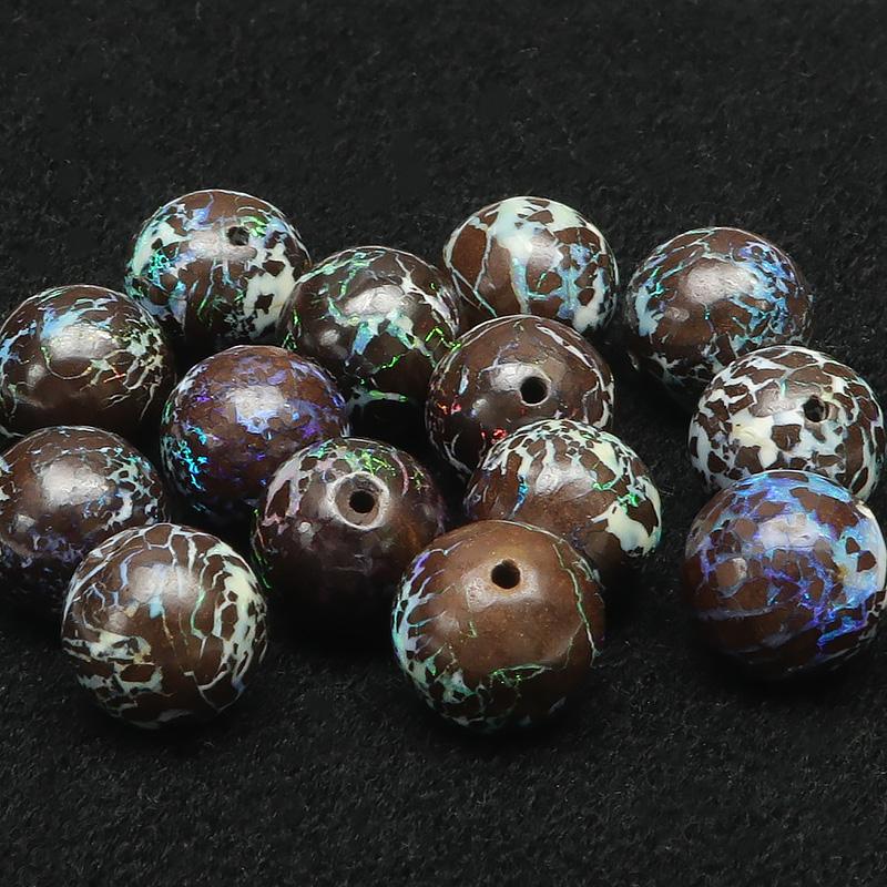 粒販売 オーストラリア産 ボルダーオパール 丸玉 10mm【1粒販売