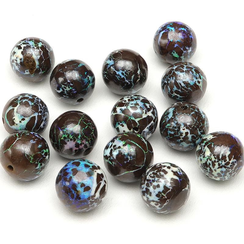 粒販売 オーストラリア産 ボルダーオパール 丸玉 10mm【1粒販売
