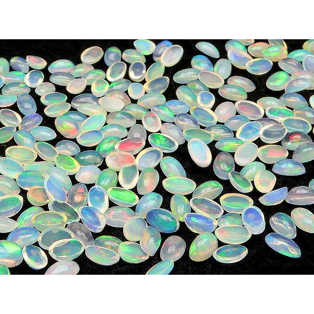エチオピア産 プレシャスオパール オーバル カボション 5×3mm 6コ販売
