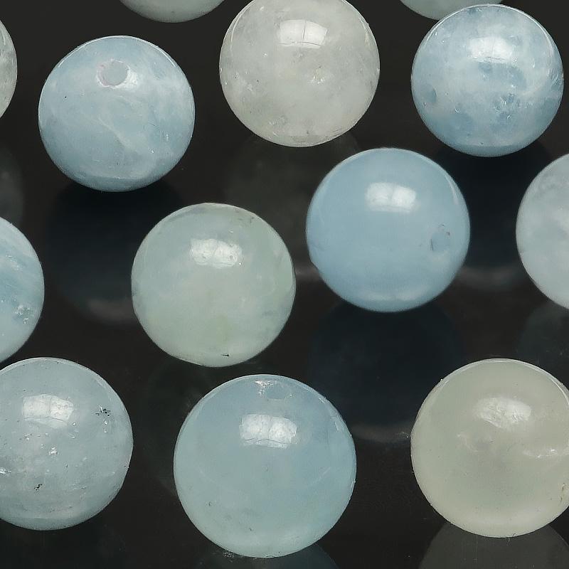 アクアマリン 丸玉 大、中、小 3個セット(台座付き) 【公式通販】