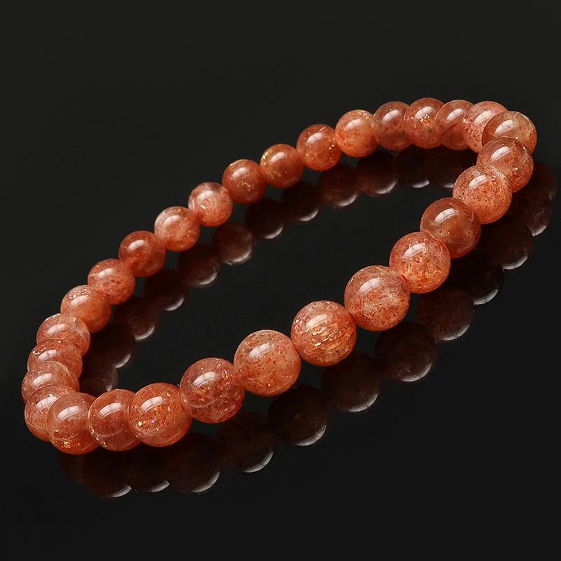 サンストーン 丸玉ブレス 6mm【1コ販売】 / 3-15 SS6BS-X : 天然石専門