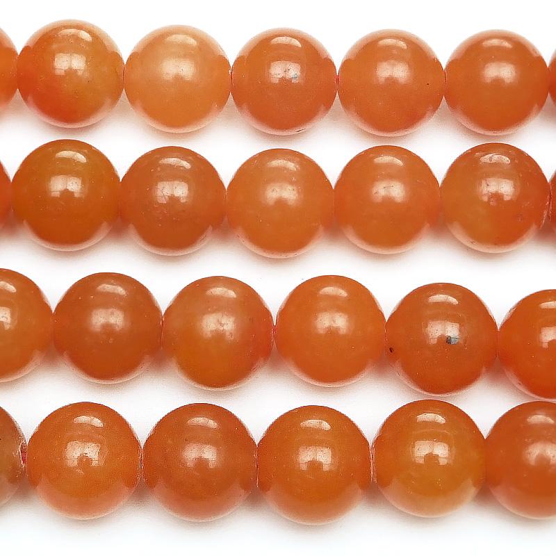 オレンジアベンチュリン 丸玉 8mm【1連販売】 / 2-30 AV8M-X : 天然石