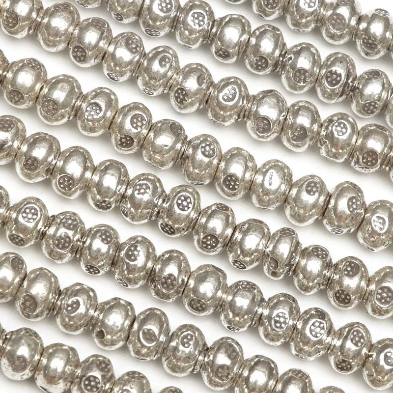 カレンシルバー ビーズ 3×2mm【1連販売】 / 9-32 KLN-007 : 天然石専門