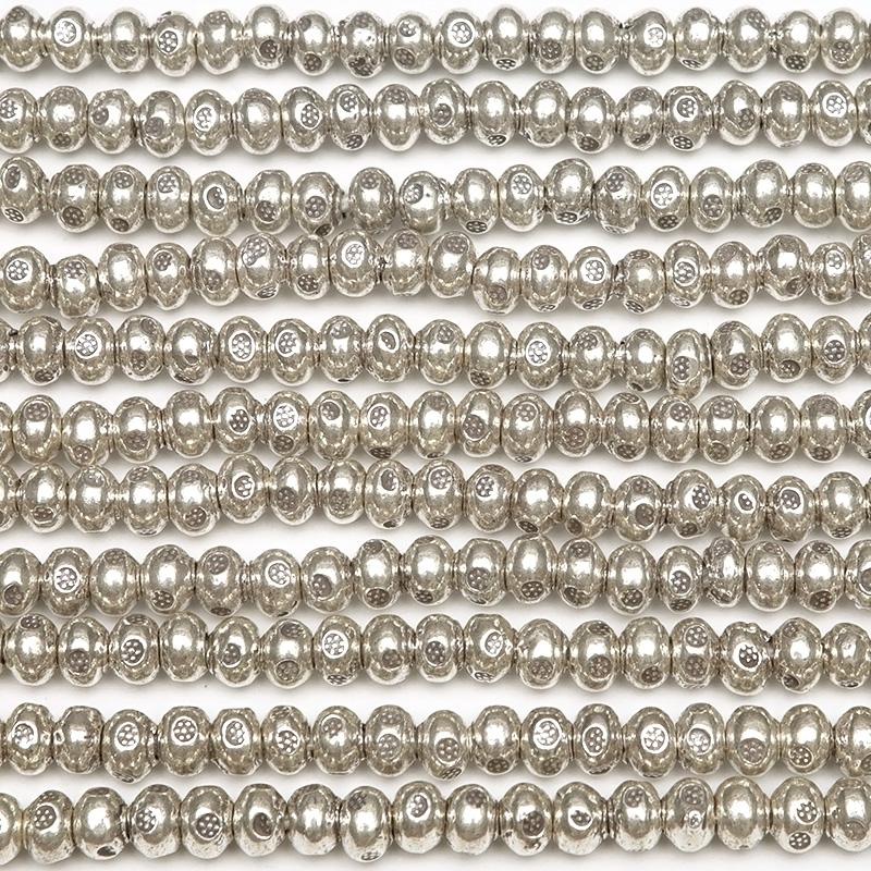 カレンシルバー ビーズ 3×2mm【1連販売】 / 9-32 KLN-007 : 天然石専門