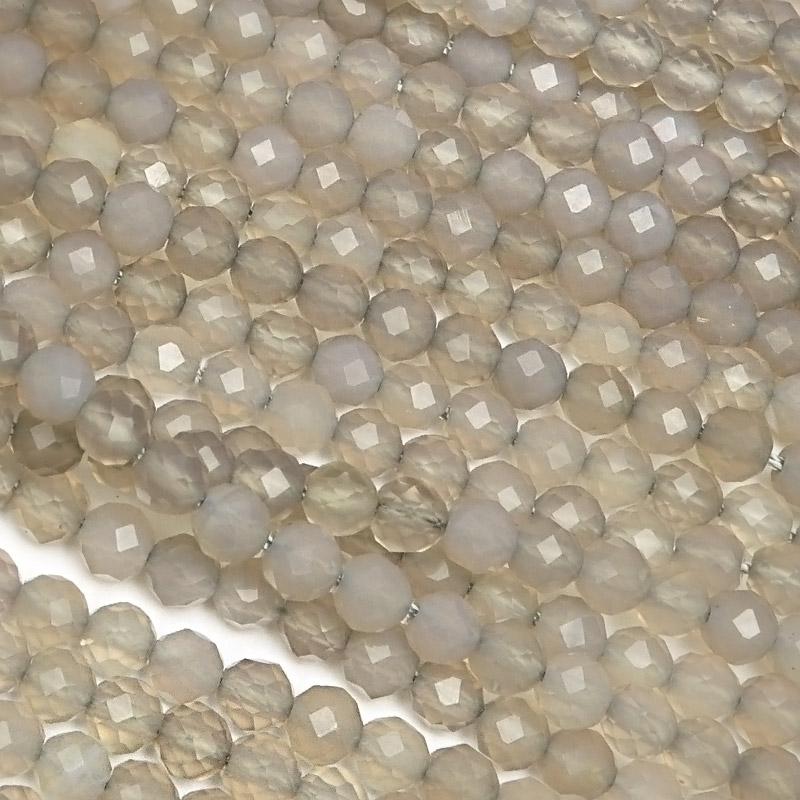 ナチュラルカラー カルセドニー 丸玉 約8.8mm 48粒 【公式通販】