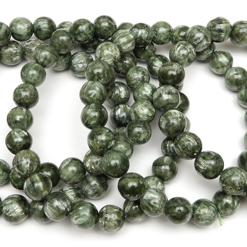 セラフィナイト 丸玉ブレス 8mm【1コ販売】 / 2-26 SR8BS-X : 天然石