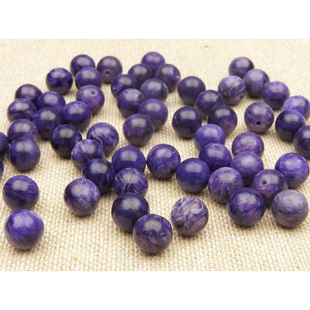 粒販売 チャロアイト 丸玉 8mm 片穴 3粒販売 / T107 CH8KH : 天然石