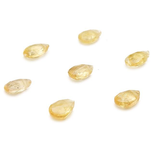 粒販売 インペリアルトパーズ ペアシェイプカット 6〜7mm No.2 5粒販売 ...