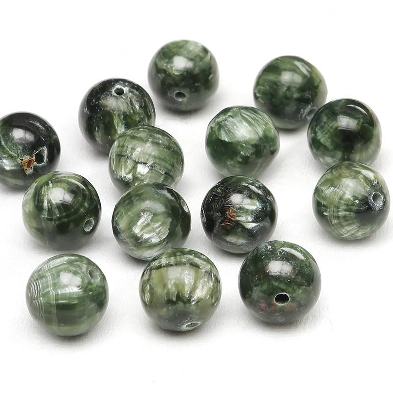 粒販売 セラフィナイト 丸玉 8mm【3粒販売】 / X373 SR8M : 天然石専門