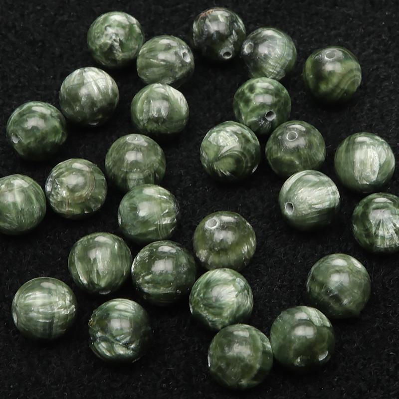 粒販売 セラフィナイト 丸玉 8mm【3粒販売】 / X373 SR8M : 天然石専門