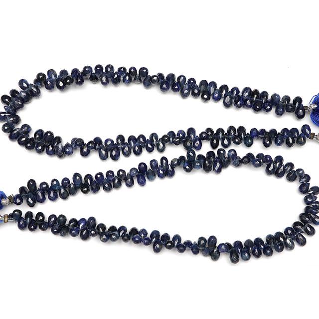 サファイア ドロップカット 4〜5mm【1連販売】 / 9-111 SF4DP3の画像
