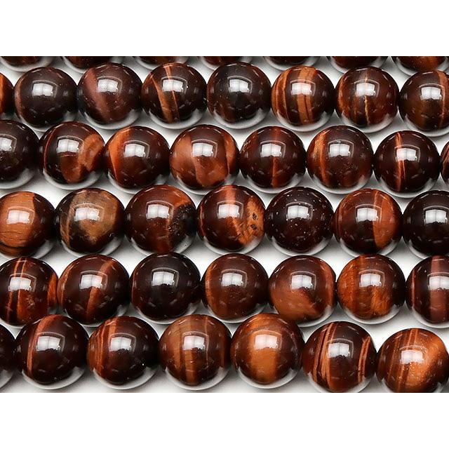 レッドタイガーアイ 丸玉 8mm【1連販売】 / 2-19 TG8M : 天然石専門店