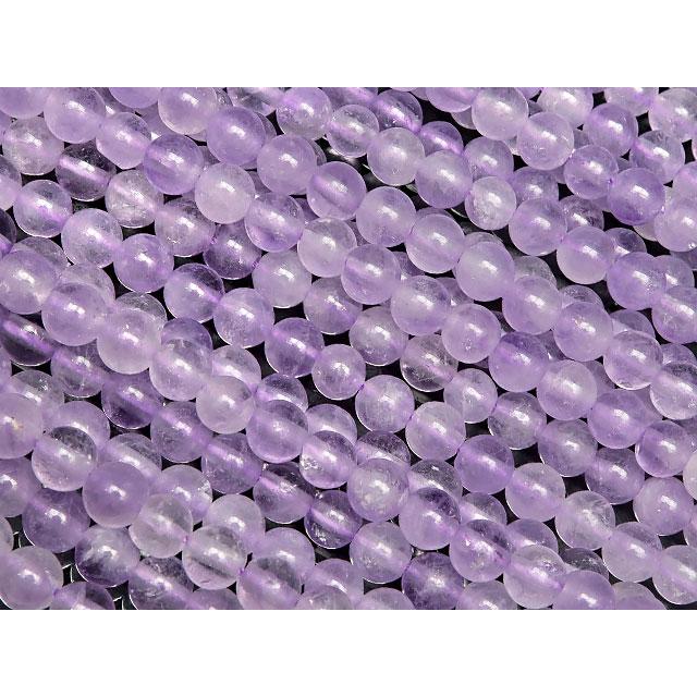 ラベンダーアメジスト 丸玉 4mm【1連販売】 / 6-11 LA4M : 天然石専門