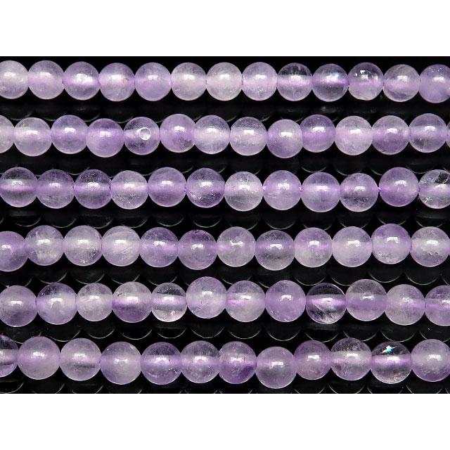 ラベンダーアメジスト丸玉(購入者特典有り) ラベンダーアメジスト 丸玉 4mm【1連販売】 / 6-11 LA4M : 天然石専門