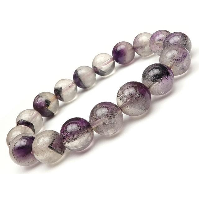 エレスチャルクォーツ スーパーセブン 丸玉ブレス 13mm No.92【1点もの 