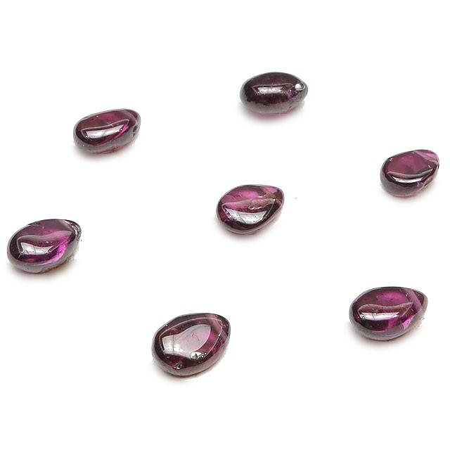 粒販売 ロードライトガーネット ペアシェイプ 6〜7mm 5粒販売 / T018 