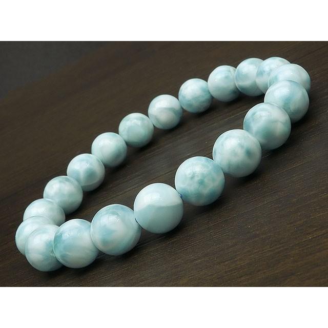 ラリマー 丸玉ブレス 10mm No.80【1点もの】 / 60-31 LM-BS80 : 天然石 