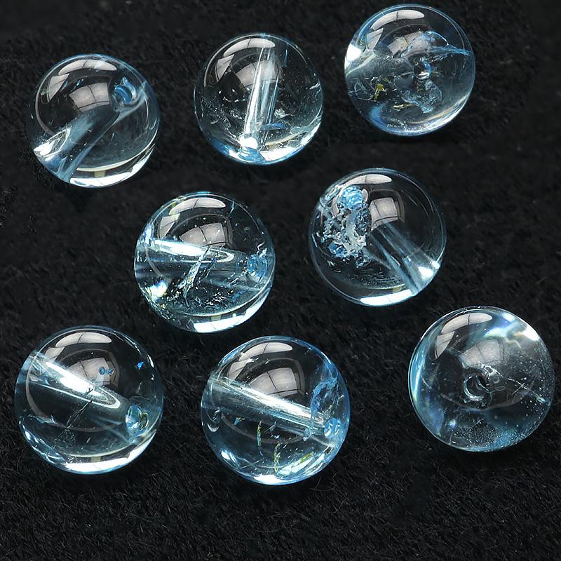 粒販売 ブラジル産 スカイブルートパーズ 丸玉 10mm【1粒販売】 / T092