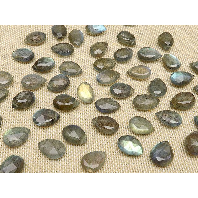 粒販売 ラブラドライト ペアシェイプカット 11mm 4粒販売 / T068