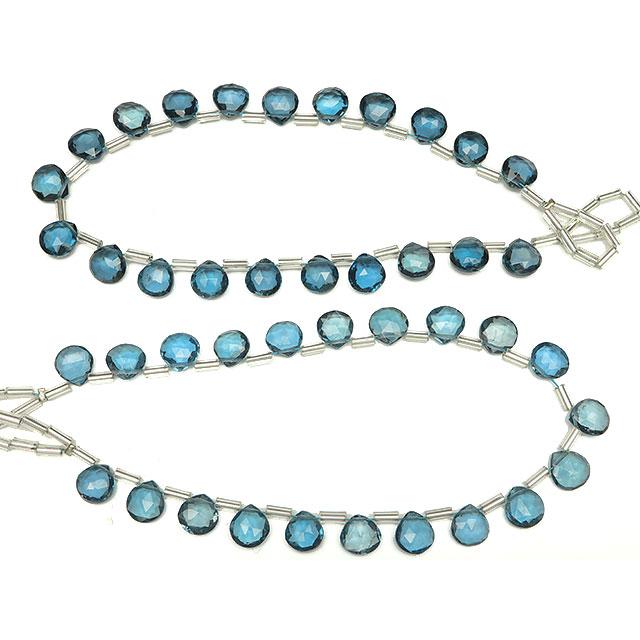 ロンドンブルートパーズ マロンカット 6〜8mm【1連販売】 / 9-3 TP6MR_2