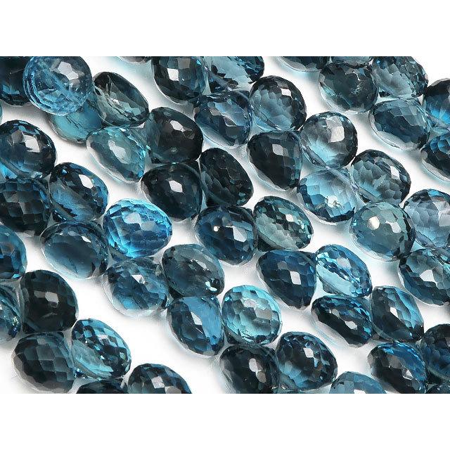 ロンドンブルートパーズ オニオンカット 5〜6mm【1連販売】 / 9-101 TP5ON