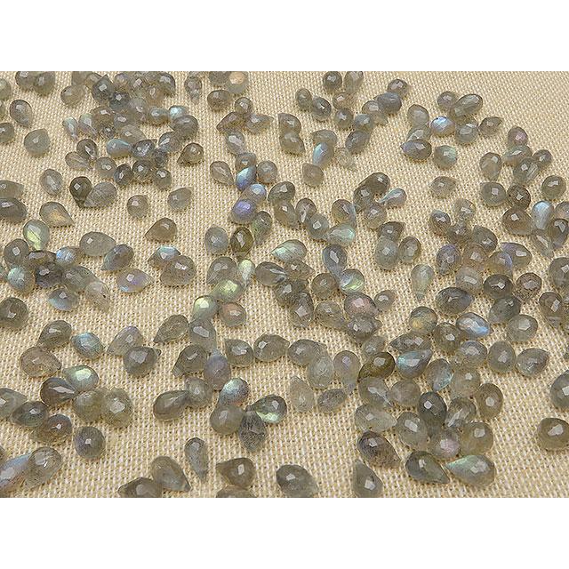 粒販売 ラブラドライト ドロップカット 7〜8mm 12粒販売 / T054 LB8DP