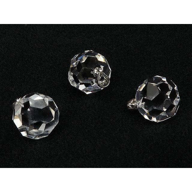 天然水晶 クリスタルクォーツ バッキーボールカット ペンダントトップ