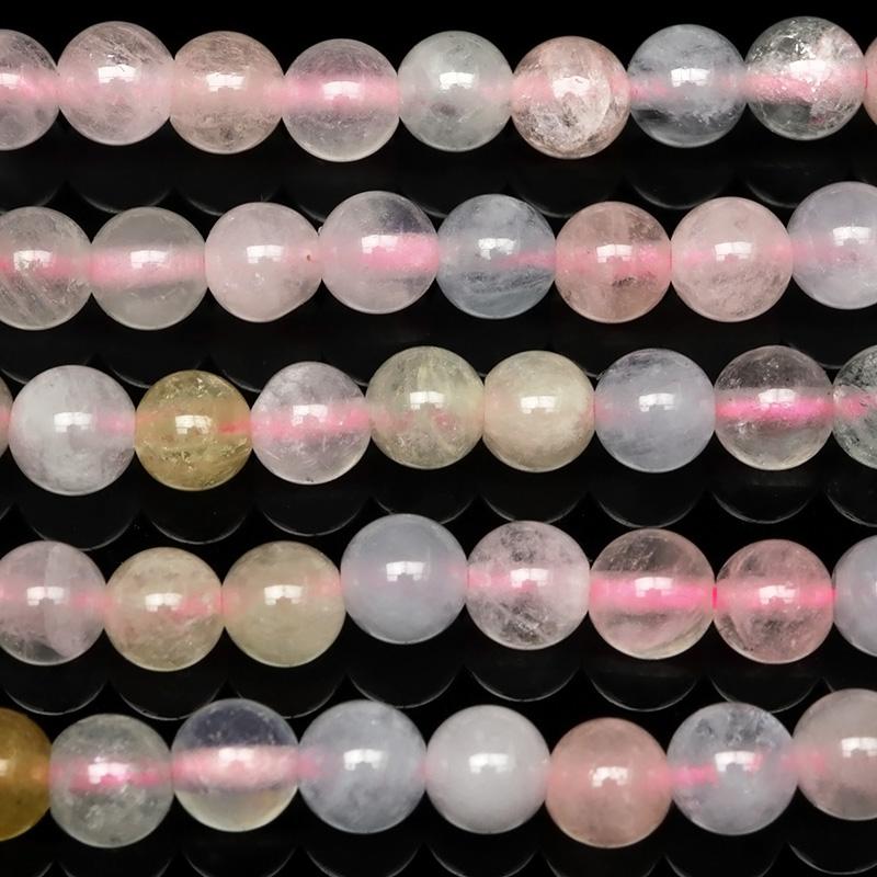 ミックスベリル 丸玉 4mm【1連販売】 / 6-3 BE4M-X : 天然石専門店 