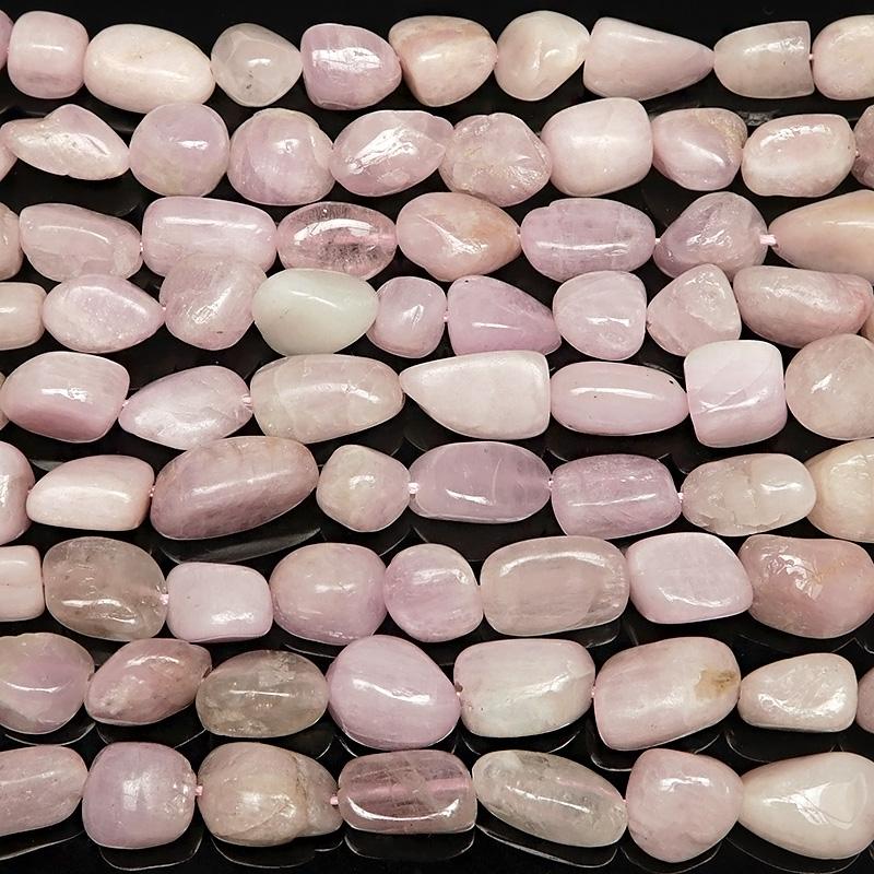 ナイジェリア産 クンツァイト ナゲット 6〜17mm【1連販売】 / 9-121