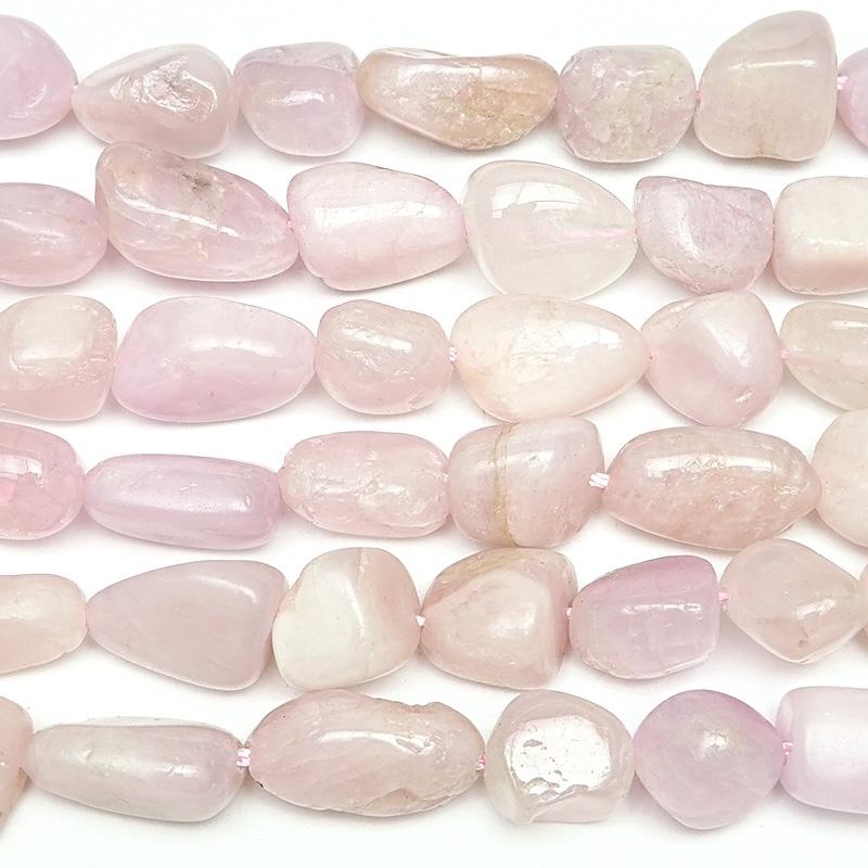 ナイジェリア産 クンツァイト ナゲット 6〜17mm【1連販売】 / 9-121
