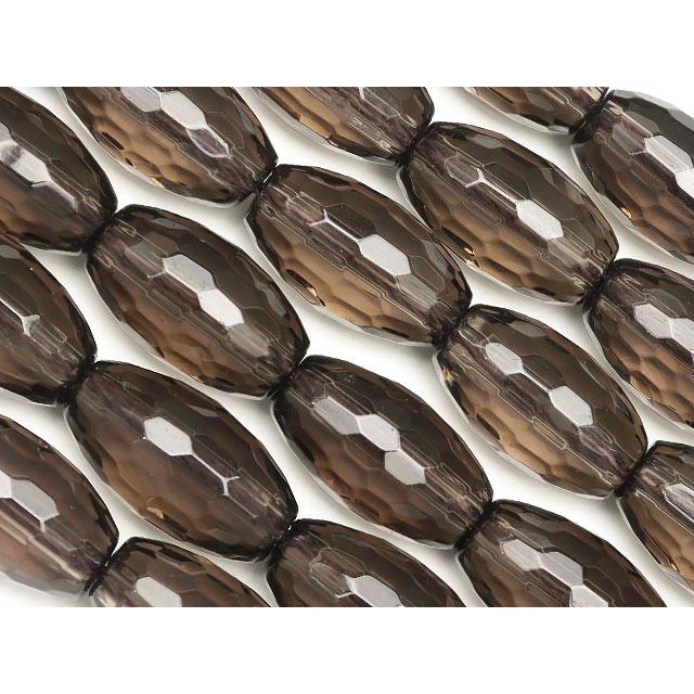 スモーキークォーツ ライスカット 14×8mm【1連販売】 / 9-36 SM14RC