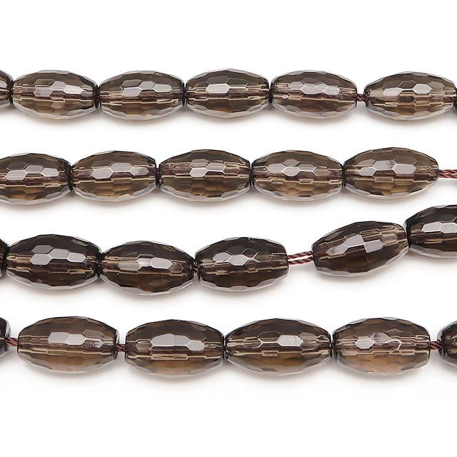スモーキークォーツ ライスカット 14×8mm【1連販売】 / 9-36 SM14RC