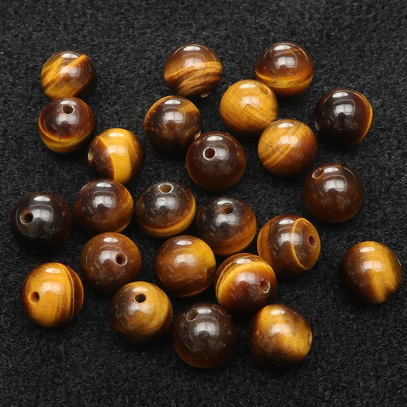 粒販売 イエロータイガーアイ 丸玉 8mm【6粒販売】 / X374 TG8M