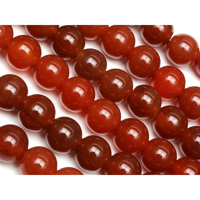 レッドアゲート 丸玉 8mm［2mm穴］【1連販売】 / 2-47 AGRD8H2 