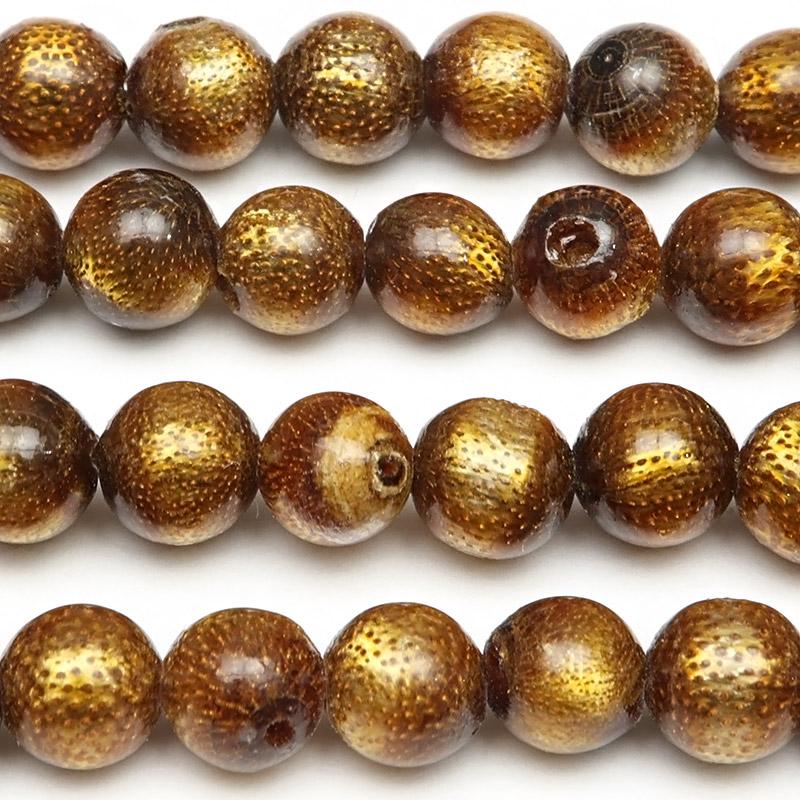 ゴールドコーラル（金珊瑚）丸玉 6mm【1連販売】 / 3-19 CO6M : 天然石