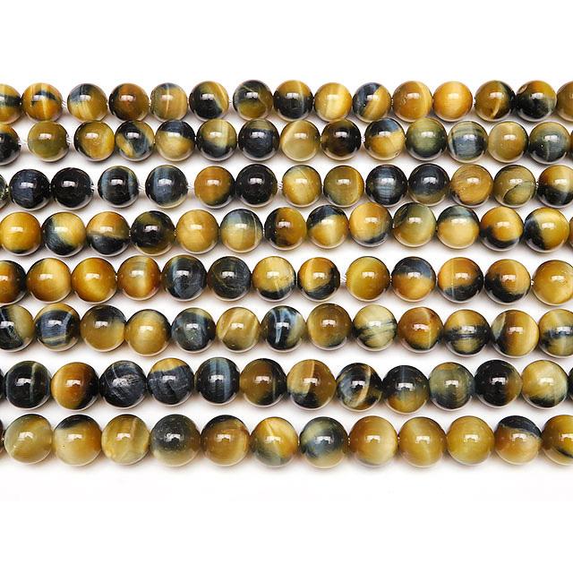 ミックスタイガーアイ 丸玉 8mm【1連販売】 / 2-23 TG8M : 天然石専門