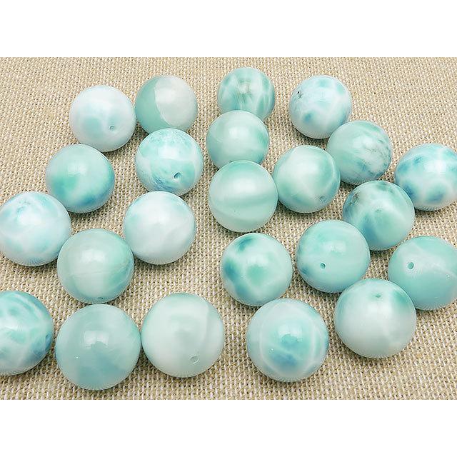 ラリマー(ドミニカ共和国)／ナゲット型／1連売り(20粒)