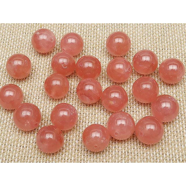 粒販売 アルゼンチン産 インカローズ 丸玉 8mm No.2 2粒販売 / T139 IR8ARの画像