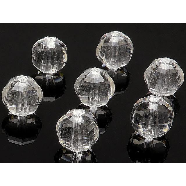 粒販売 天然水晶 ミラーボールカット 丸玉 8mm 6粒販売 / T150 CQCQ8MR